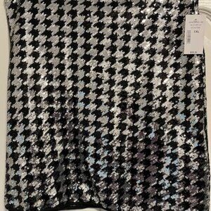 Cleo sequined mini skirt.